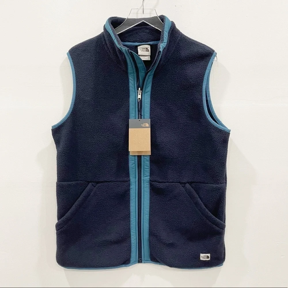 The North Face Men’s Carbondale Vest Full Zip Aviator Navy Mallard Blue Medium